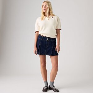 Inverted Pleat Mini Etek