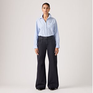 Loose Boot Kadın Jean Pantolon - Chipped Black Oyster