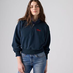 Graphic Vintage '80s Çeyrek Fermuarlı Sweatshirt
