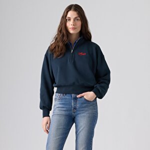 Graphic Vintage '80s Çeyrek Fermuarlı Sweatshirt