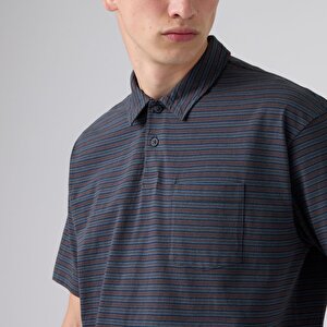 Finn Boxy Pocket Lacivert Polo Tişört