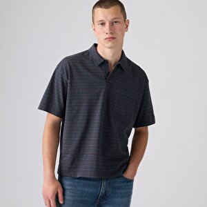 Finn Boxy Pocket Lacivert Polo Tişört
