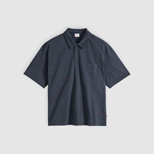 Finn Boxy Pocket Lacivert Polo Tişört