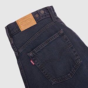Cinch Wide Leg Lightweight Kadın Jean Pantolon - Dark Humor