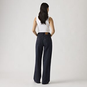 Cinch Wide Leg Lightweight Kadın Jean Pantolon - Dark Humor