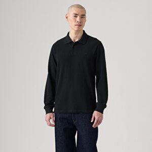 Original Uzun Kollu Siyah Polo Tişört