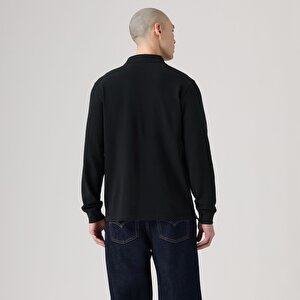 Original Uzun Kollu Siyah Polo Tişört
