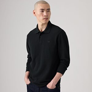 Original Uzun Kollu Siyah Polo Tişört