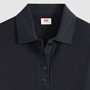 Rory Uzun Kollu Siyah Polo Bluz