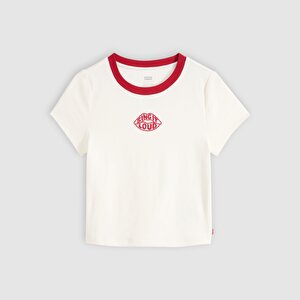 Graphic Essential Baby Bisiklet Yaka Beyaz Tişört