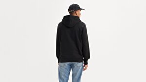 New Original Hoodie  Siyah Erkek Kapüşonlu Sweatshirt