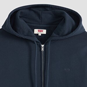 Original Housemark Fermuarlı Lacivert Hoodie