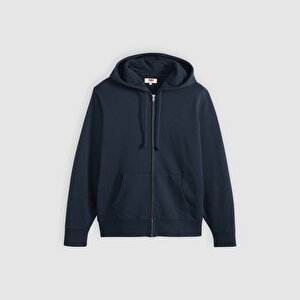 Original Housemark Fermuarlı Lacivert Hoodie