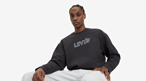 Relaxed Graphic Crewneck Sweatshirt
