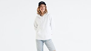 Graphic Sport Hoodie Customization Hoodie Beyaz Kadın Kapüşonlu Sweatshirt