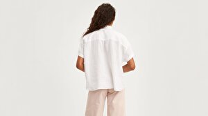 The Ss Alexandra Shirt  Beyaz Kadın Gömlek