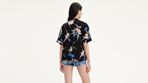 Jamie Shirt 80S Tropical Çok renkli Kadın Gömlek