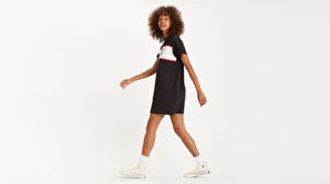 Logo Tee Dress Logo Dress Siyah Kadın Elbise