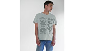 Wellthread Graphic Tee Plant Cotton Açık Gri Erkek Tişört