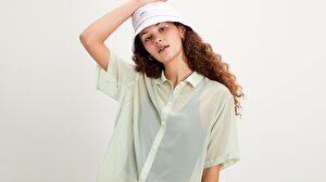 Aster Shirt Bok Choy Yeşil Kadın Gömlek