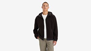 Hooded Sherpa Zip-Up Sweatshirt