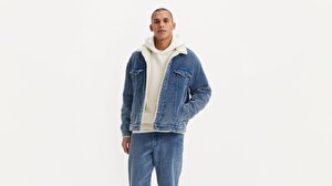 Relaxed Fit Kadife Trucker Ceket