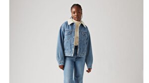 '90s Sherpa Trucker Jean Ceket