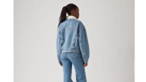 '90s Sherpa Trucker Jean Ceket