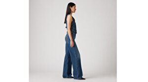 Ribcage Wide Leg Kadın Jean Pantolon - Polar Perimiter