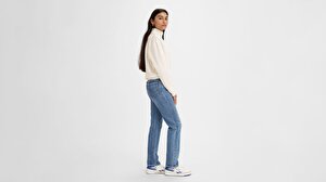 501® Levi’s® Original Kadın Jean Pantolon - Medium Indigo Worn In