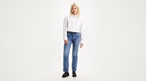 501® Levi’s® Original Kadın Jean Pantolon - Medium Indigo Worn In