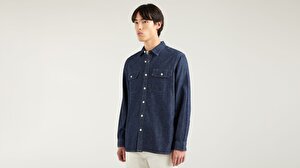 Jackson Worker Lt Wt Cotton Koyu Mavi Erkek Gömlek