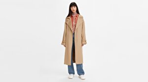 Miko Trench Kadın Bej Mont