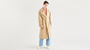 Miko Trench Kadın Bej Mont