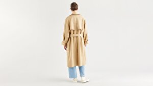Miko Trench Kadın Bej Mont