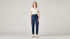 High Waisted Mom Kadın Jean Pantolon - Winter Cloud