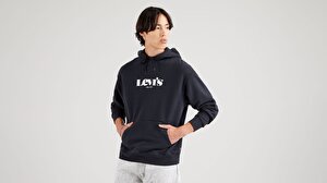 T2 Relaxed Graphic Po Mv Logo Po Siyah  Erkek Sweatshirt