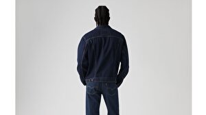 The Trucker Jacket Rinse Trucker Koyu İndigo Erkek Trucker
