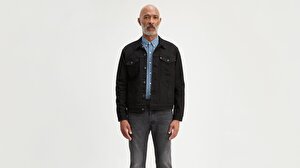 The Trucker Jacket Dark Siyah Erkek Trucker