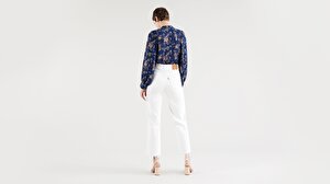 Ribcage Straight Ankle Kadın Jean Pantolon-Cloud Over