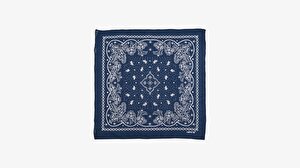 Paisley Unisex Lacivert Bandana