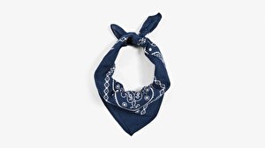 Paisley Unisex Lacivert Bandana