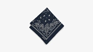 Paisley Unisex Lacivert Bandana