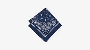 Paisley Unisex Lacivert Bandana