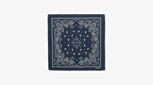 Paisley Unisex Lacivert Bandana