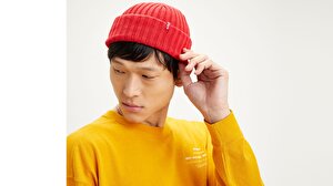 Ribbed Beanie Yün Bere