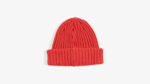 Ribbed Beanie Yün Bere