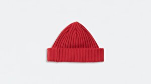 Ribbed Beanie Yün Bere