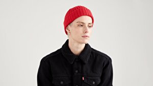 Ribbed Beanie Yün Bere