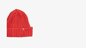 Ribbed Beanie Yün Bere